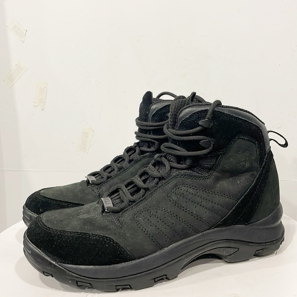 Sigma Men’s Genuine Leather Upper Work Boots Sz 8‎ Black Lace Up